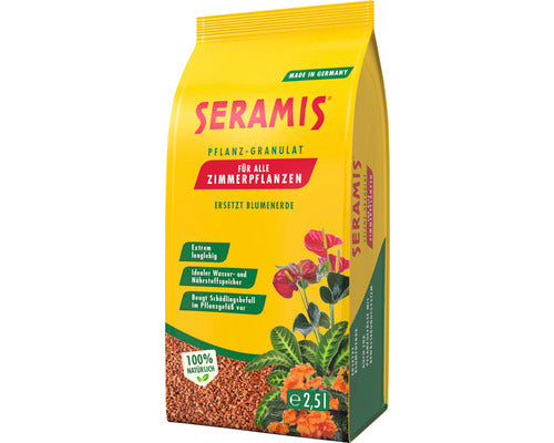 Granule ceramice Seramis pentru plante de interior la sac de 2,5l