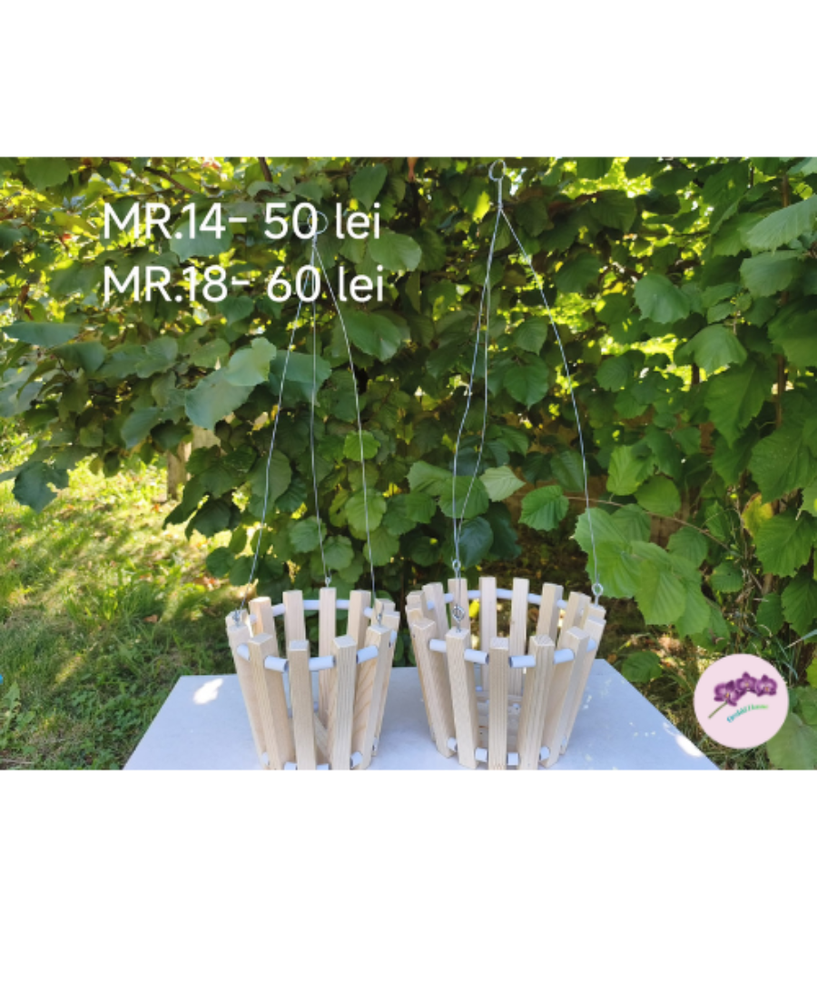 Cos lemn rotund-natur