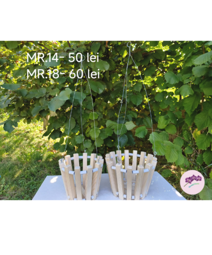 Cos lemn rotund-natur